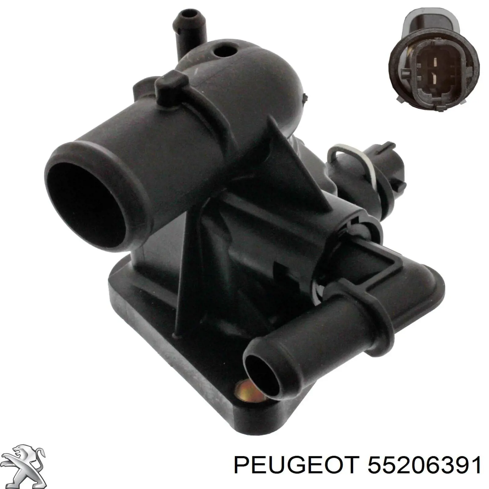 55206391 Peugeot/Citroen caja del termostato