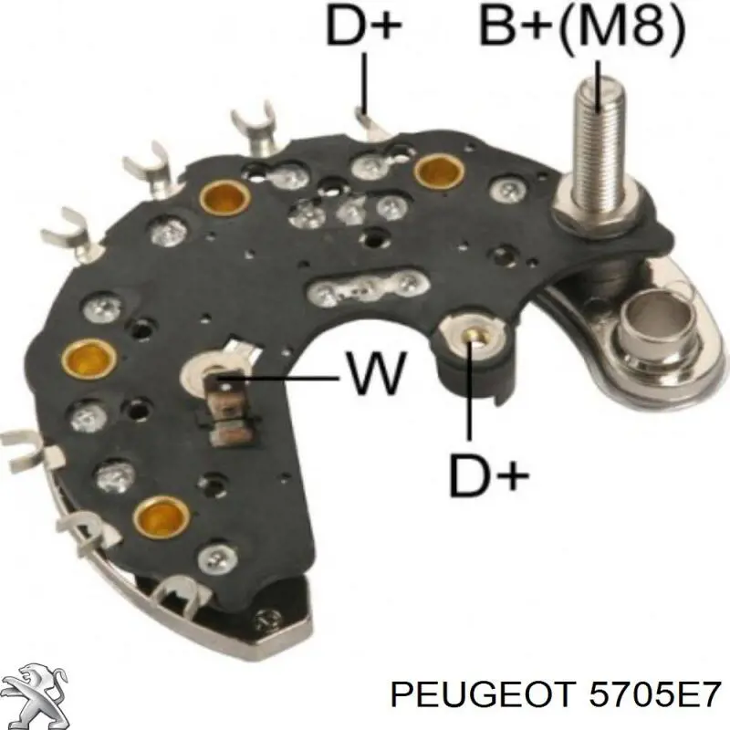 5705E7 Peugeot/Citroen alternador