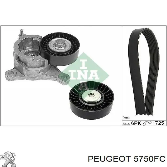 5750FC Peugeot/Citroen correa trapezoidal