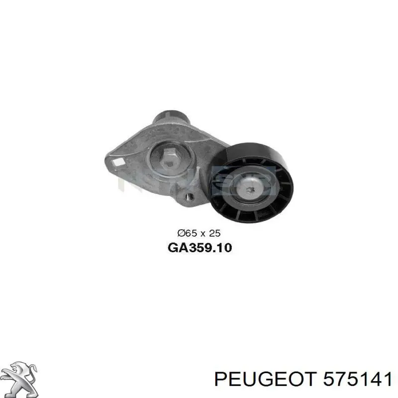 575141 Peugeot/Citroen tensor de correa, correa poli v