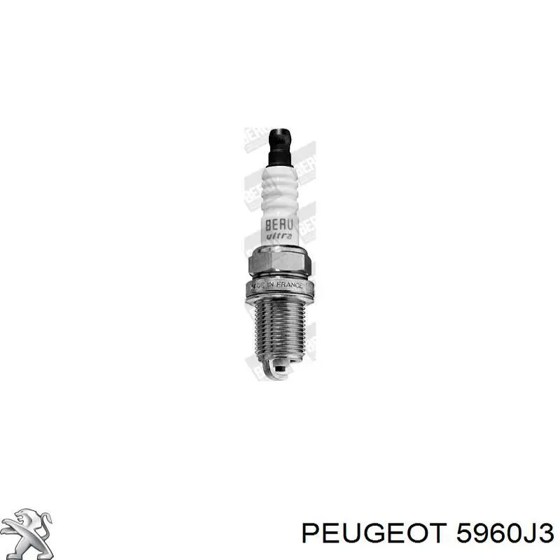 5960J3 Peugeot/Citroen bujía de encendido