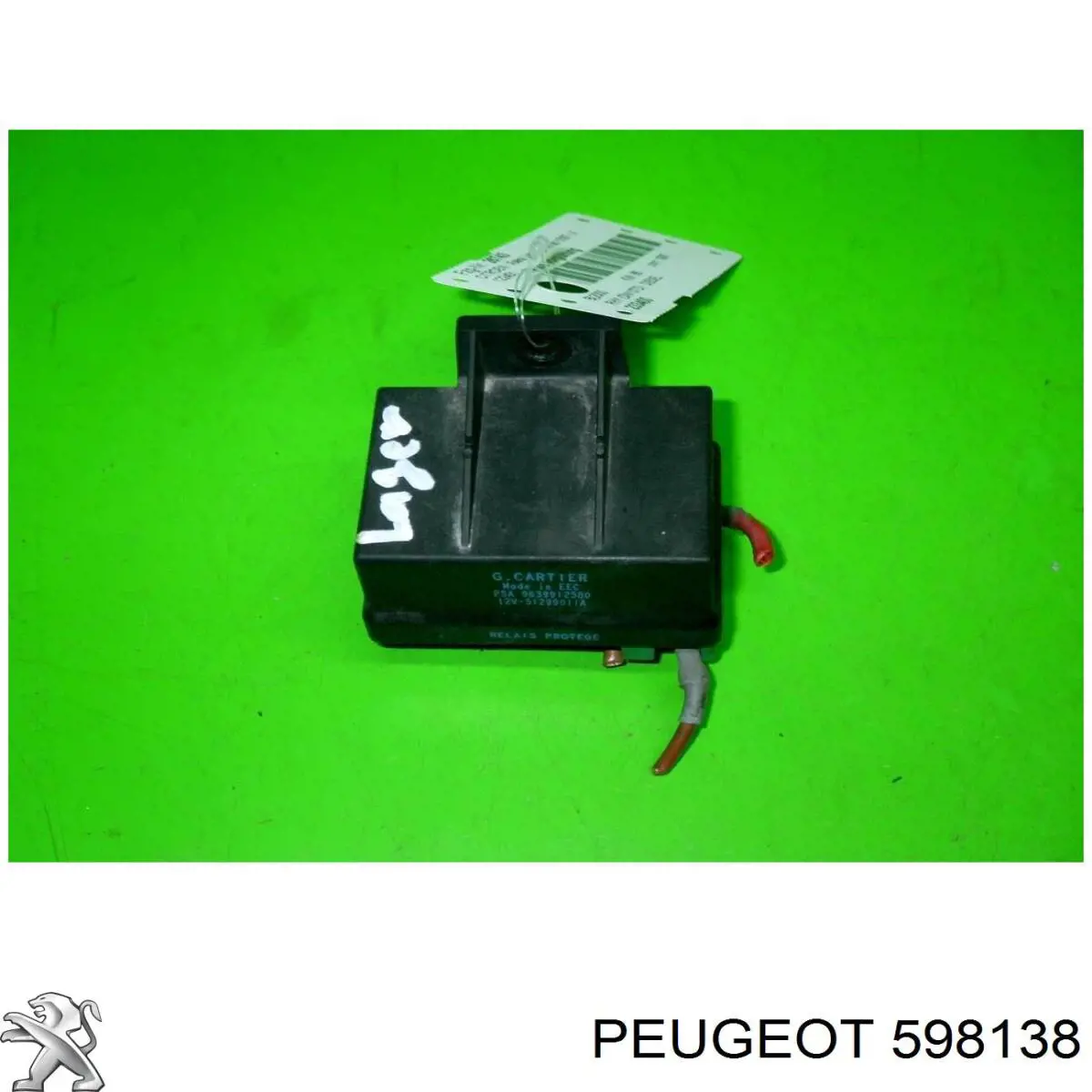 598138 Peugeot/Citroen relé de bujía de precalentamiento