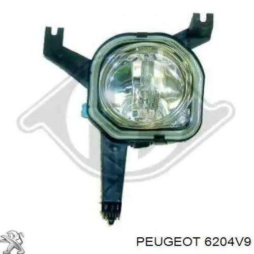 6204V9 Peugeot/Citroen faro antiniebla izquierdo