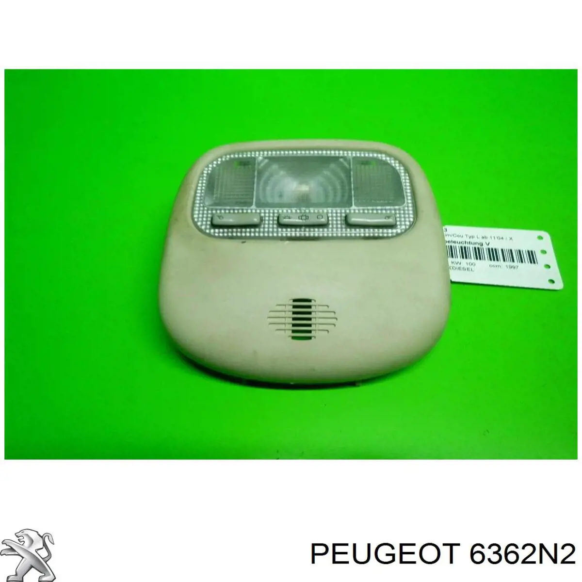  Luz interior (cabina) para Peugeot 307 3A, 3C