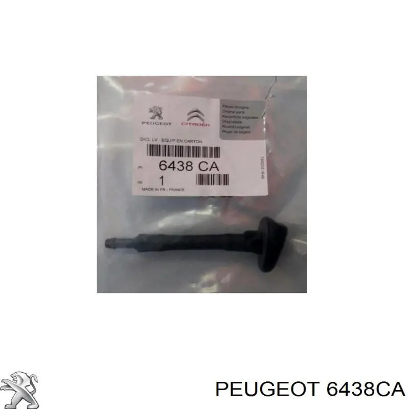 6438CA Peugeot/Citroen tobera de agua regadora, lavado de parabrisas