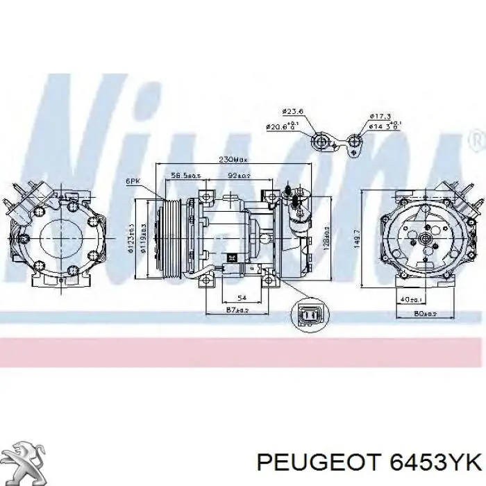 6453YK Peugeot/Citroen 