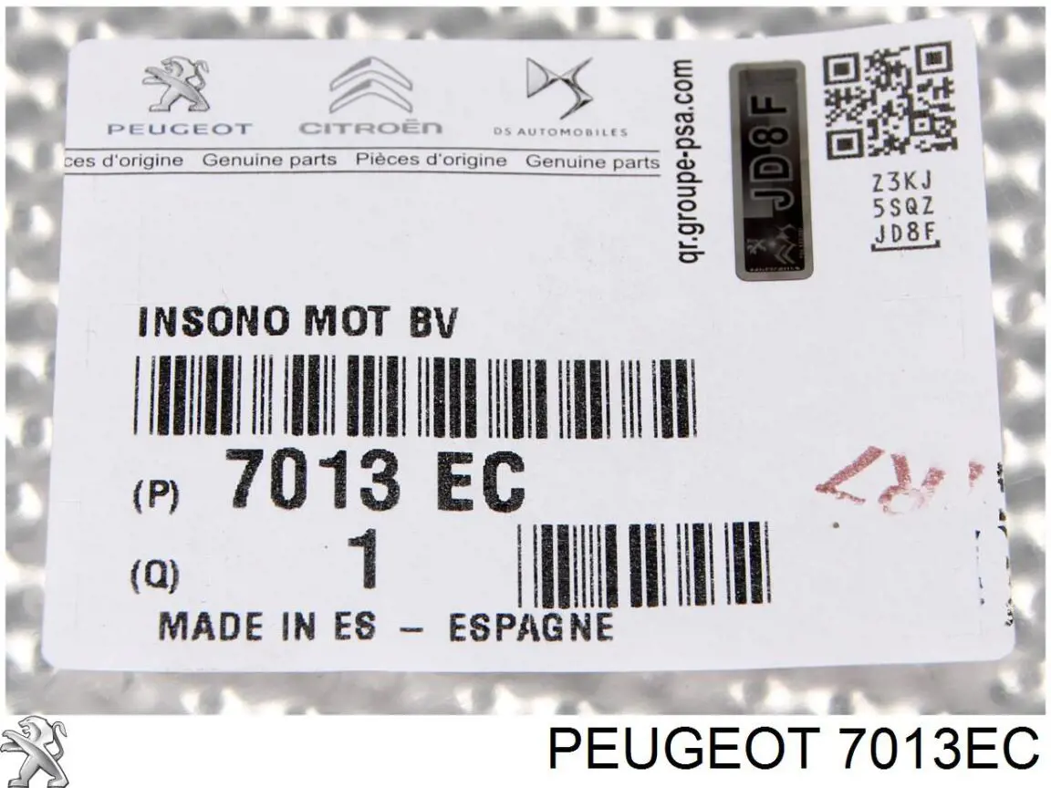 7013EC Peugeot/Citroen protección motor /empotramiento