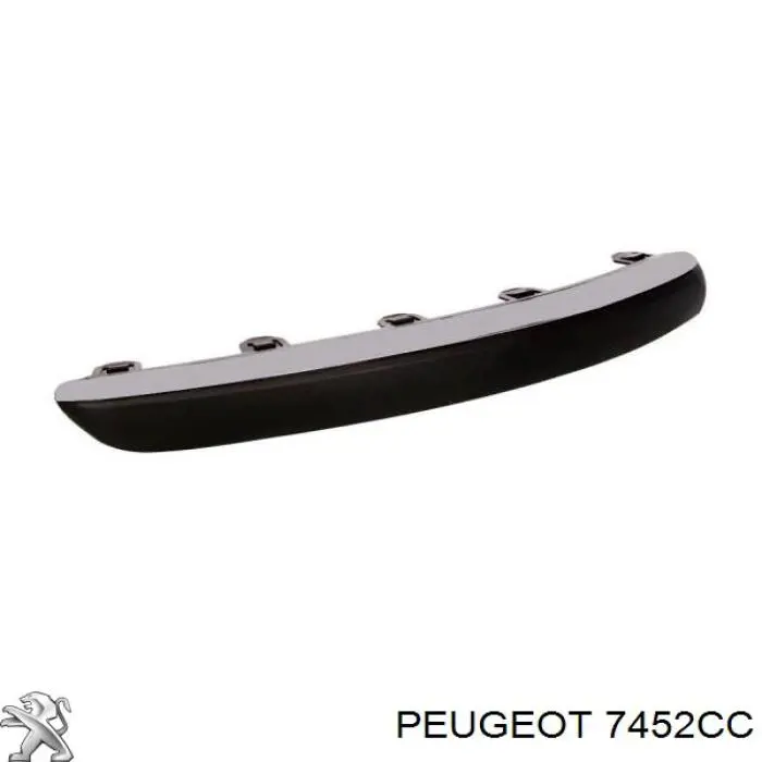  Moldura de parachoques delantero derecho para Peugeot 407 6D