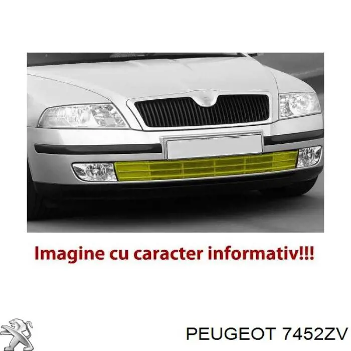  Rejilla de ventilación, parachoques trasero, derecha para Peugeot 207 WA, WC