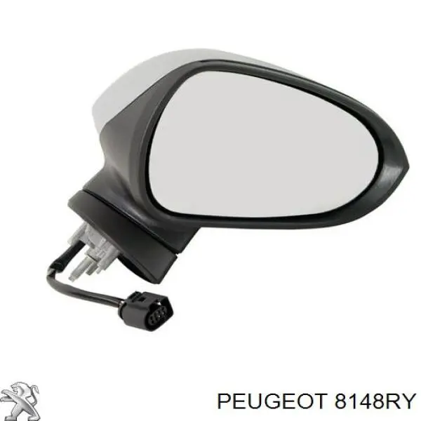 8148ry Peugeot/Citroen espejo retrovisor derecho