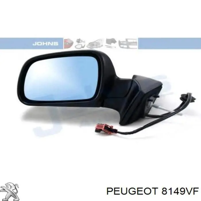  Espejo retrovisor izquierdo para Peugeot 407 6D