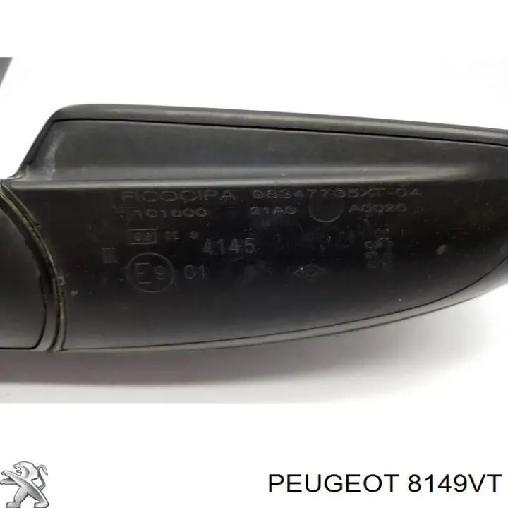 8149AZ Peugeot/Citroen espejo retrovisor derecho