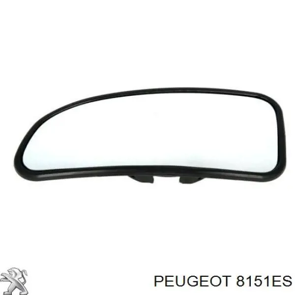 8151ES Peugeot/Citroen cristal de espejo retrovisor exterior derecho