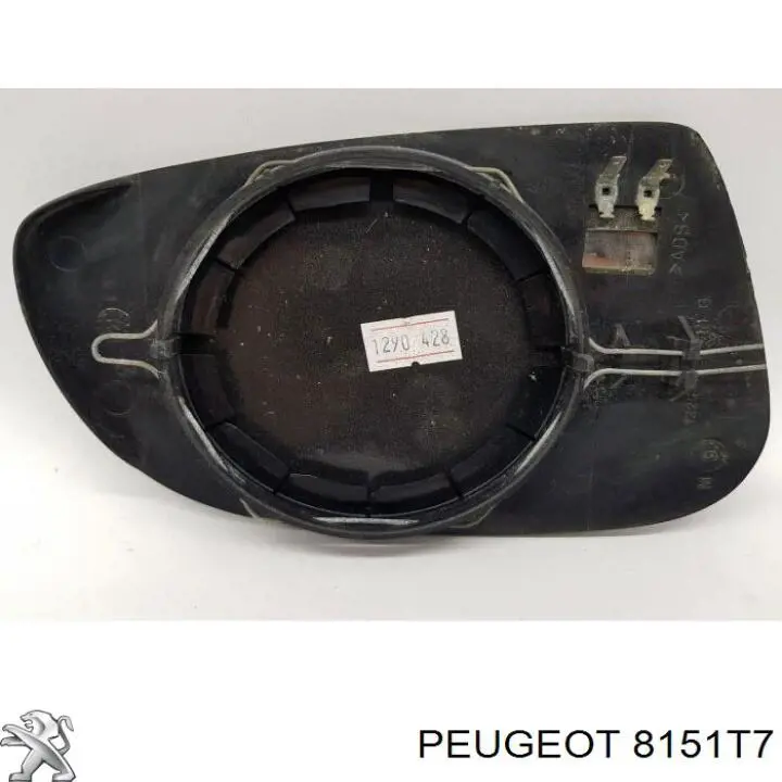 8151T7 Peugeot/Citroen cristal de espejo retrovisor exterior izquierdo