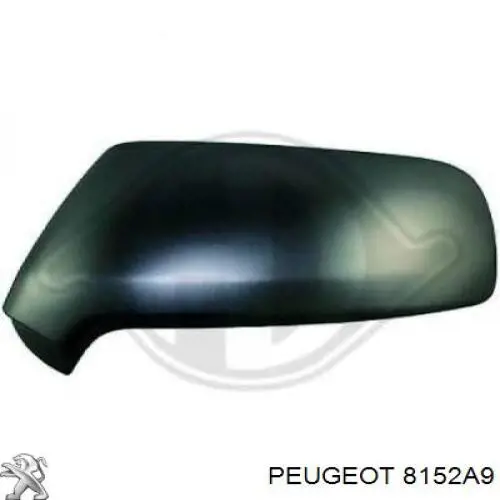  Cubierta, retrovisor exterior derecho para Peugeot 3008 