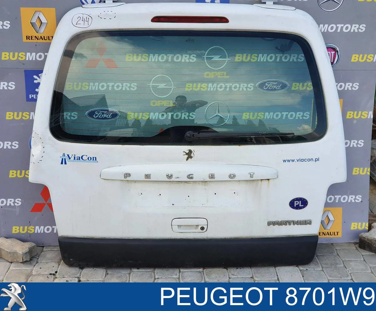  Puerta Trasera de maletero (3/5a Puerta Trasera) para Citroen Berlingo MF