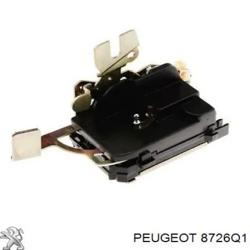 8726Q1 Peugeot/Citroen cerradura de puerta de batientes, trasera derecha