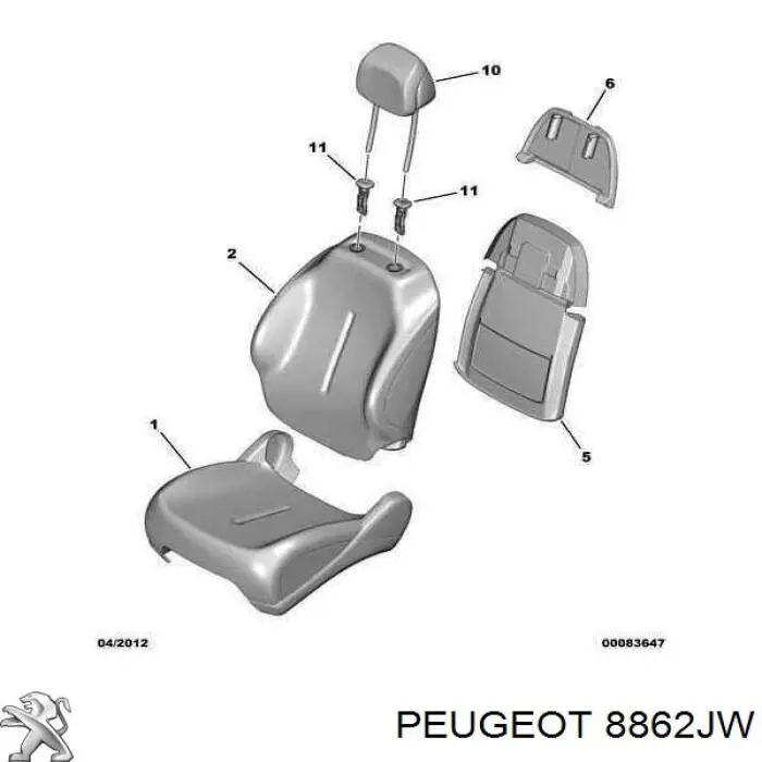 8862JW Peugeot/Citroen 