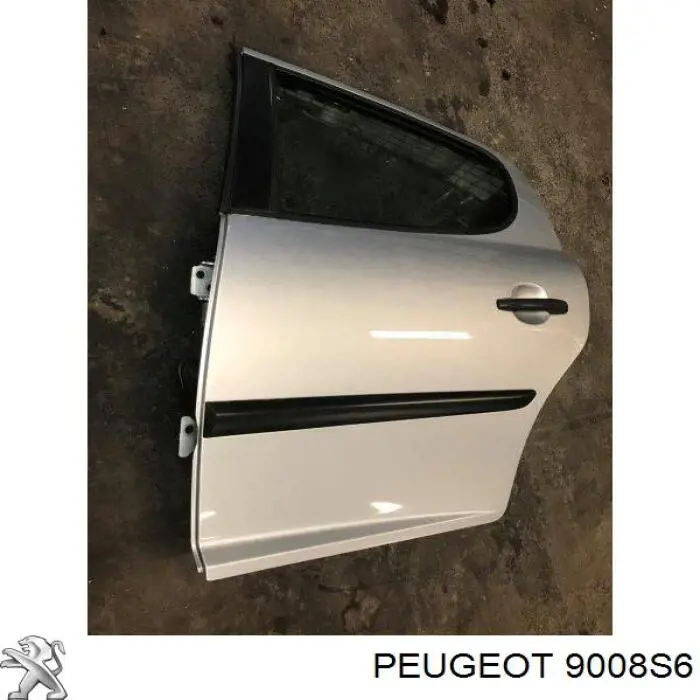  Puerta trasera derecha para Peugeot 207 WA, WC