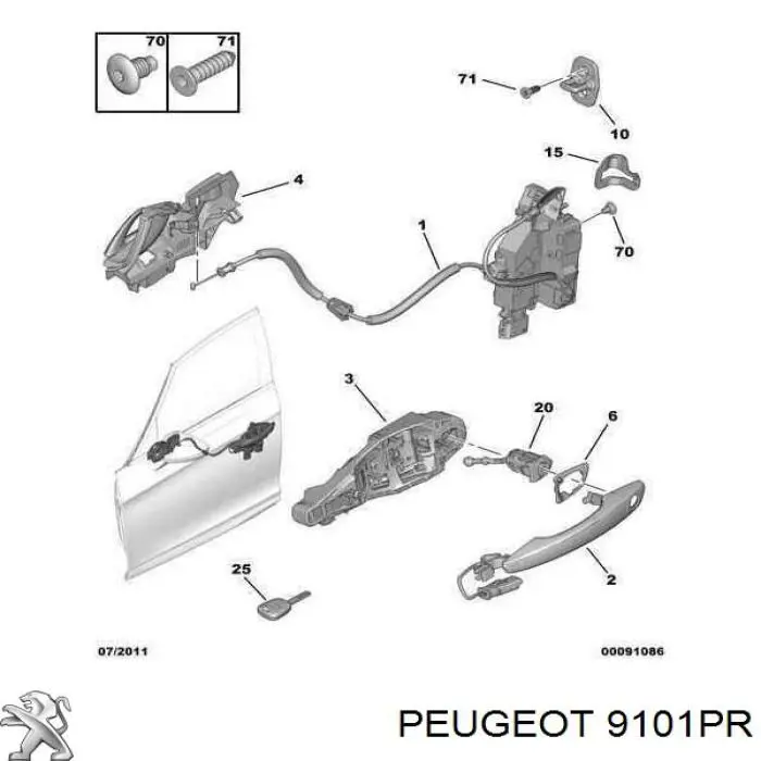 9101PR Peugeot/Citroen 