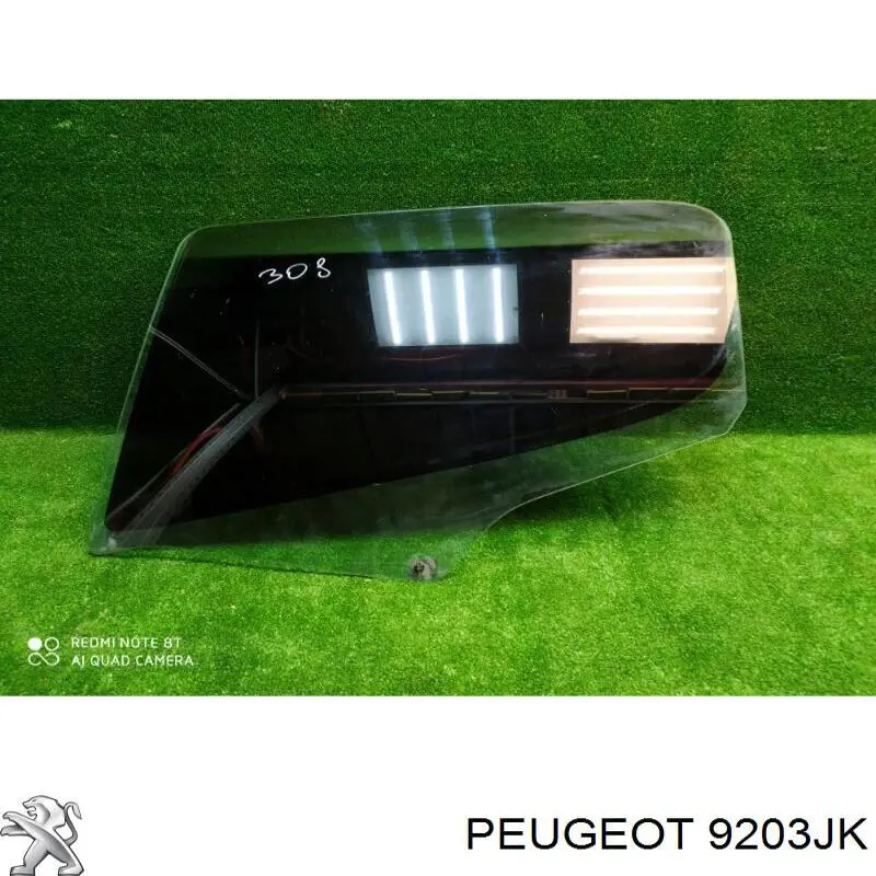 9203JK Peugeot/Citroen luna de puerta trasera izquierda