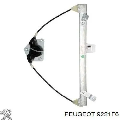 9221F6 Peugeot/Citroen mecanismo de elevalunas, puerta delantera izquierda