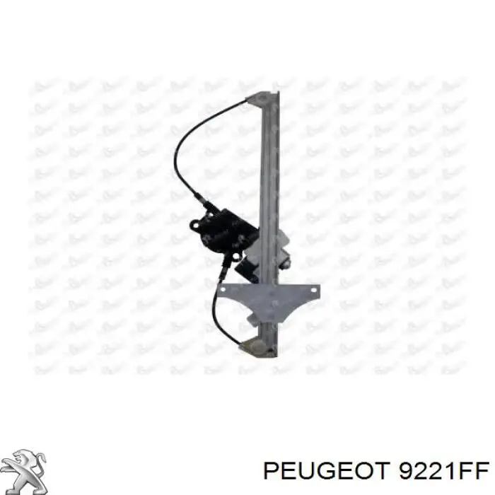 9221FF Peugeot/Citroen mecanismo de elevalunas, puerta delantera izquierda