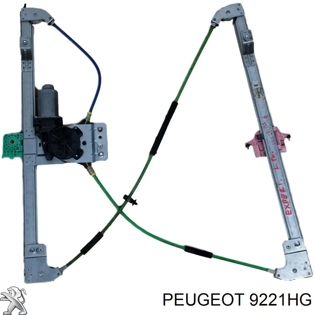 9221HG Peugeot/Citroen mecanismo de elevalunas, puerta delantera izquierda
