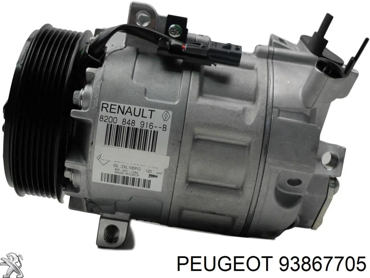 93867705 Peugeot/Citroen compresor de aire acondicionado