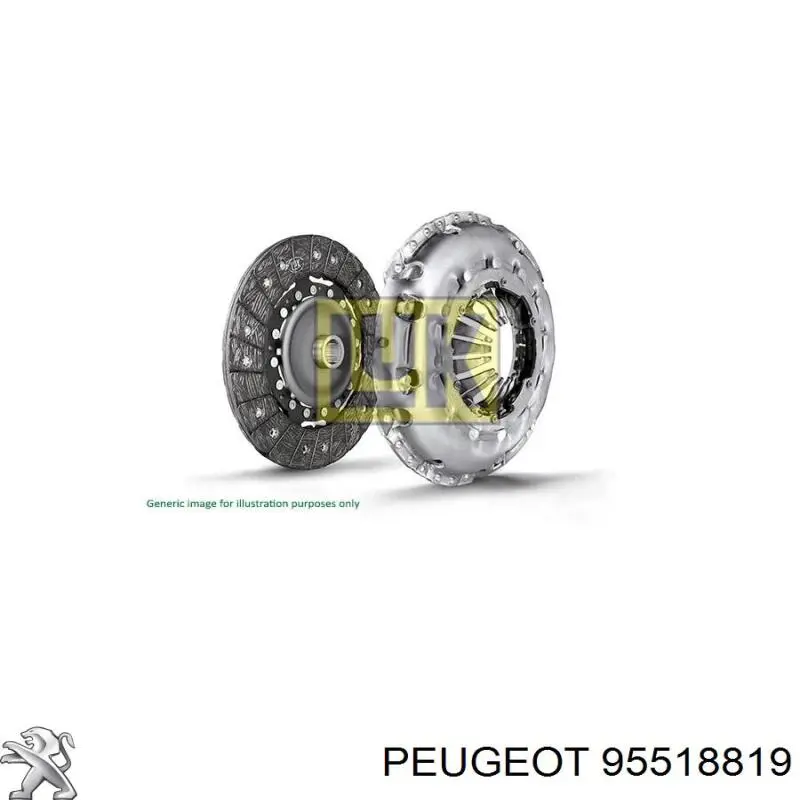 95518819 Peugeot/Citroen kit de embrague (3 partes)