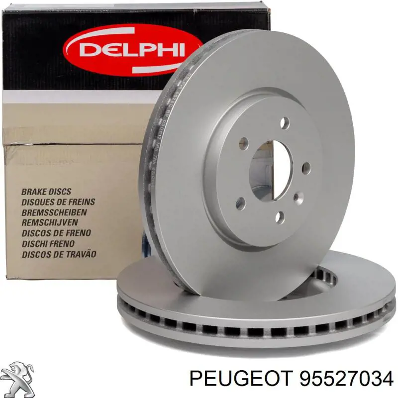 95527034 Peugeot/Citroen freno de disco delantero