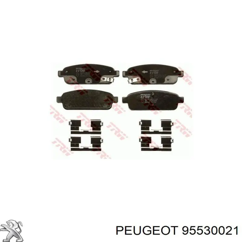 95530021 Peugeot/Citroen pastillas de freno traseras