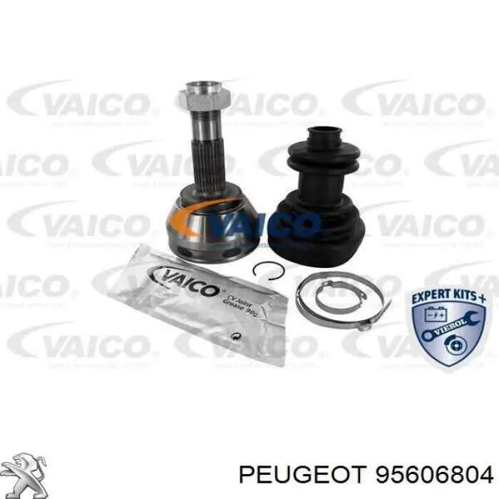 95606804 Peugeot/Citroen árbol de transmisión delantero derecho