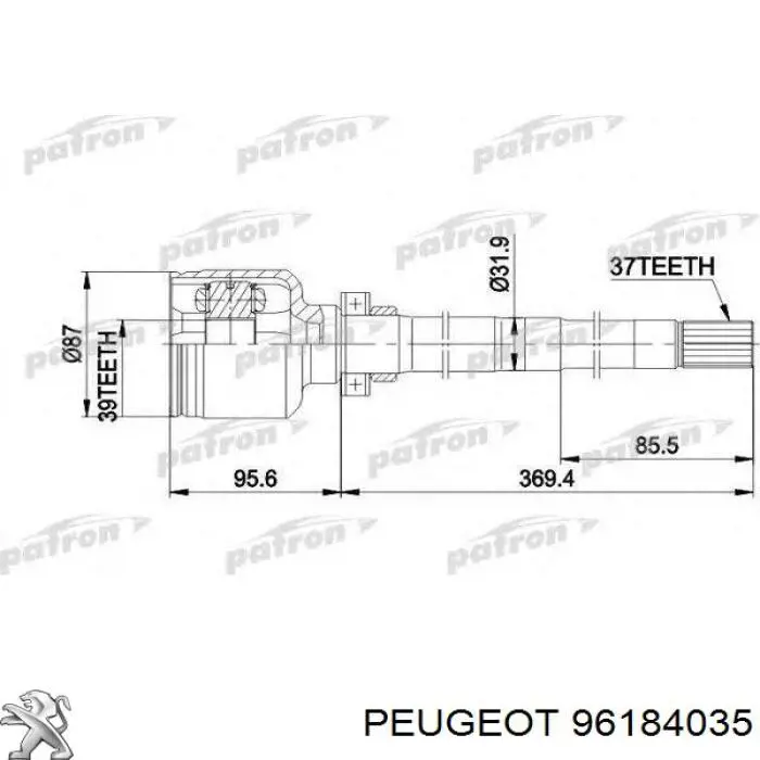 96184035 Peugeot/Citroen 