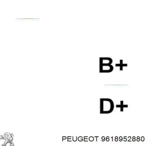 9618952880 Peugeot/Citroen alternador