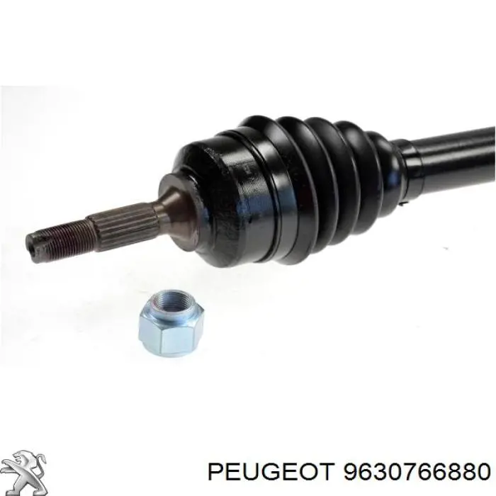 9630766880 Peugeot/Citroen árbol de transmisión delantero derecho