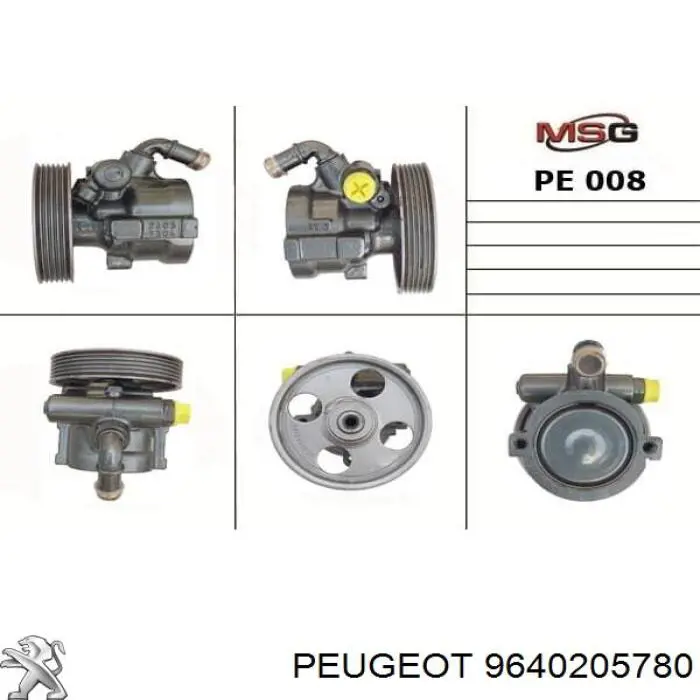 9640205780 Peugeot/Citroen bomba hidráulica de dirección