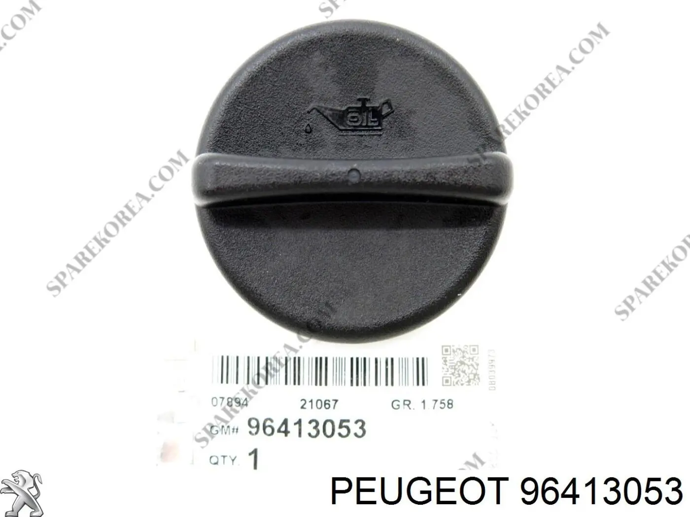 96413053 Peugeot/Citroen tapa de tubo de llenado de aceite