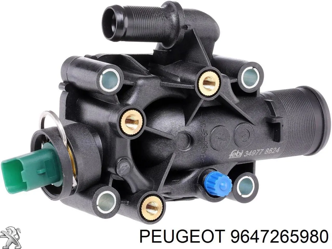 9647265980 Peugeot/Citroen caja del termostato