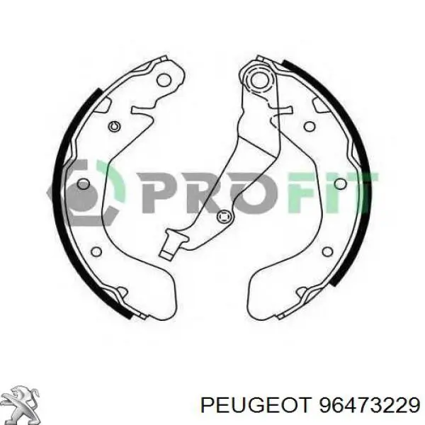 96473229 Peugeot/Citroen zapatas de frenos de tambor traseras