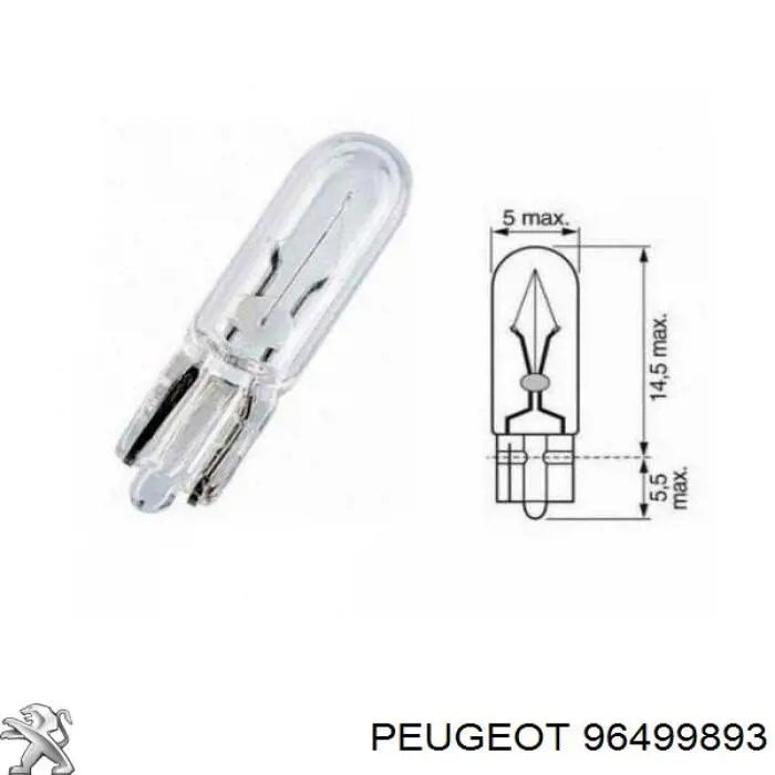 96499893 Peugeot/Citroen bombilla