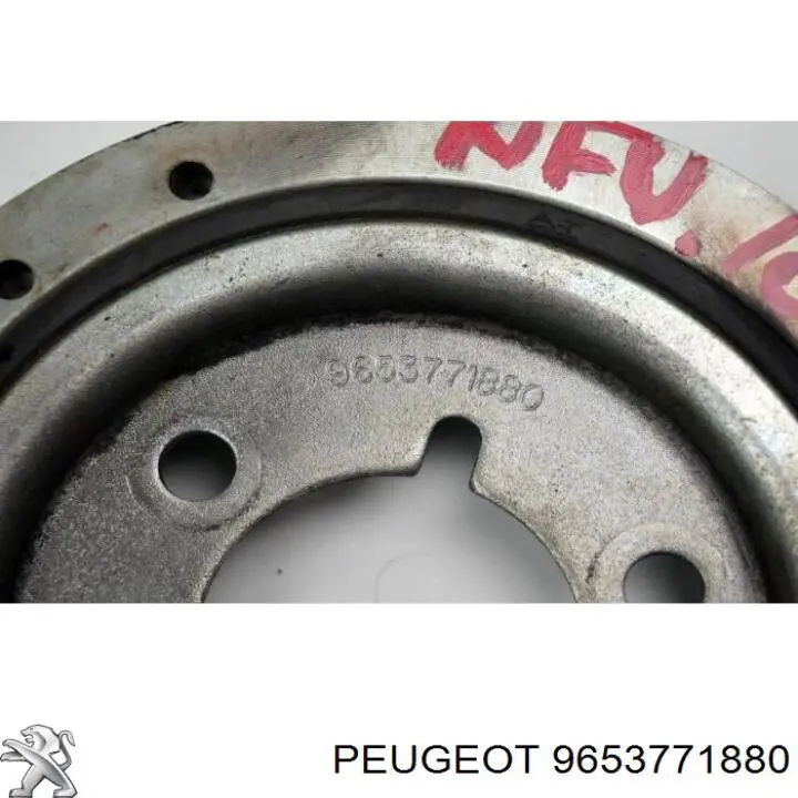 9653771880 Peugeot/Citroen polea, cigüeñal