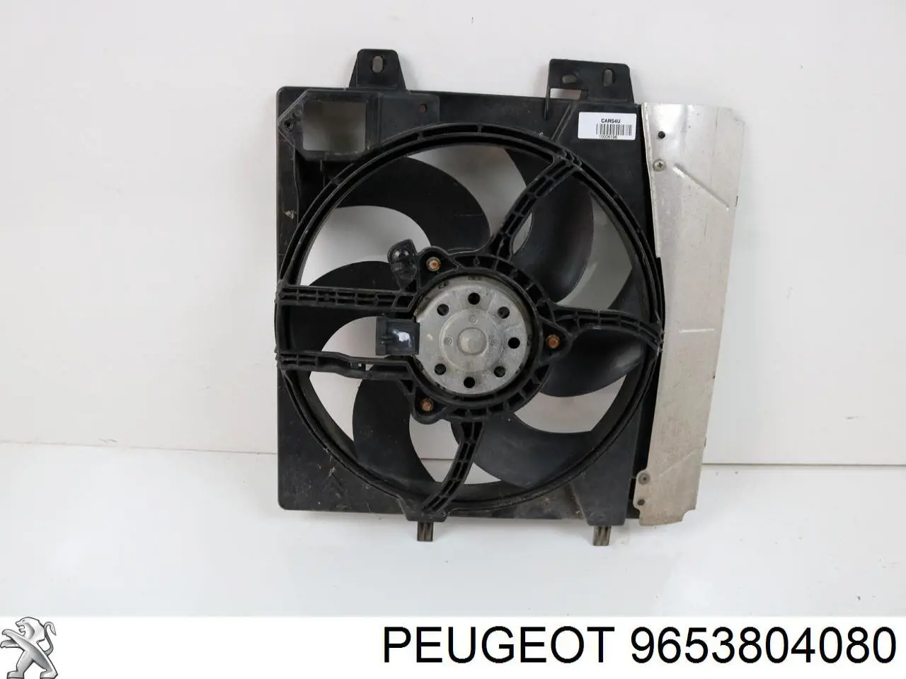 9653804080 Peugeot/Citroen difusor de radiador, ventilador de refrigeración, condensador del aire acondicionado, completo con motor y rodete