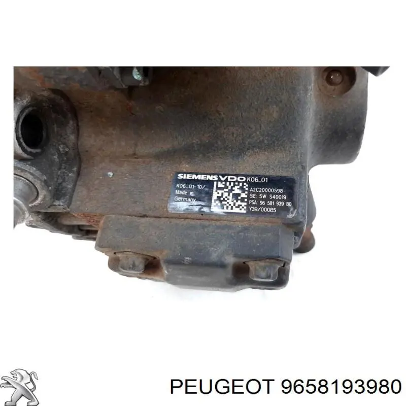 9658193980 Peugeot/Citroen bomba de alta presión