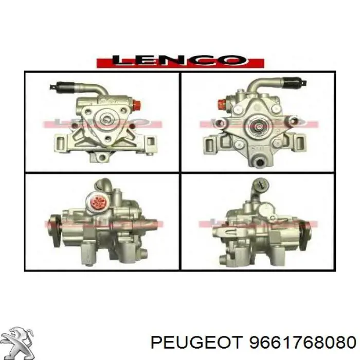 9661768080 Peugeot/Citroen bomba hidráulica de dirección