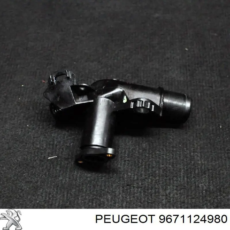 9671124980 Peugeot/Citroen brida del sistema de refrigeración (triple)