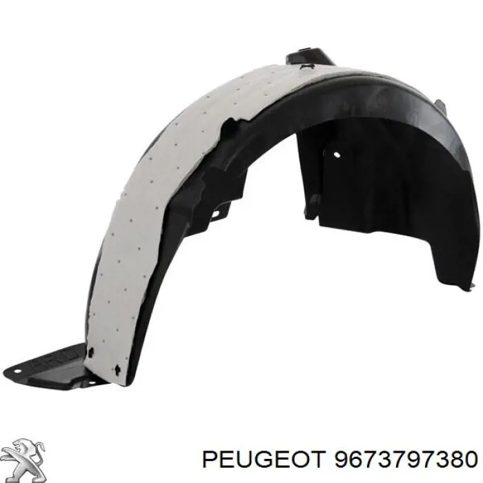  Guardabarros interior, aleta trasera, derecho para Peugeot 208 CA, CC