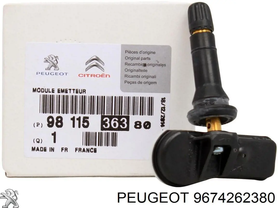 9674262380 Peugeot/Citroen sensor de posición del árbol de levas