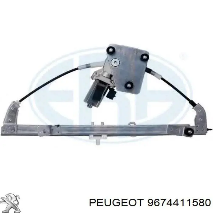 9674411580 Peugeot/Citroen mecanismo de elevalunas, puerta trasera derecha