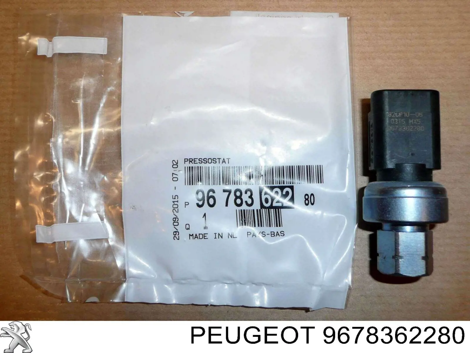 9678362280 Peugeot/Citroen presostato, aire acondicionado